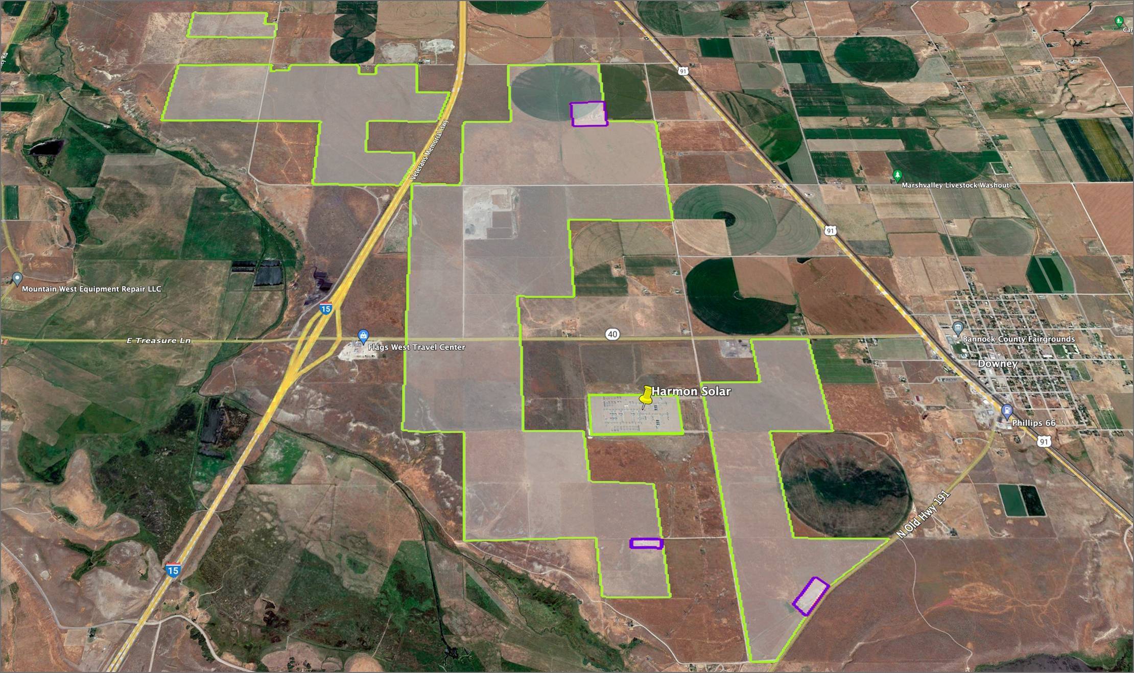 Harmon solar project map